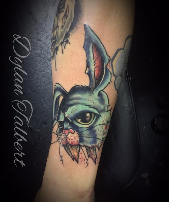 Art Immortal Tattoo : Tattoos : Dylan Talbert Davenport : Dead Rabbit
